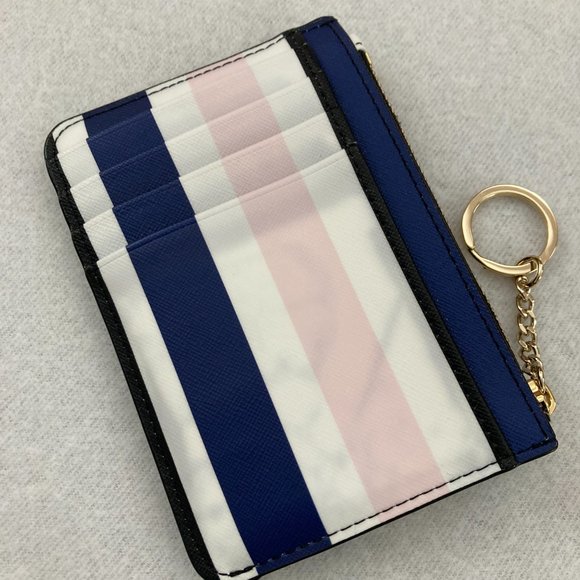 Kate Spade "Bitsy" Cruise Stripe Card Holder/Coin Purse - Picture 6 of 7